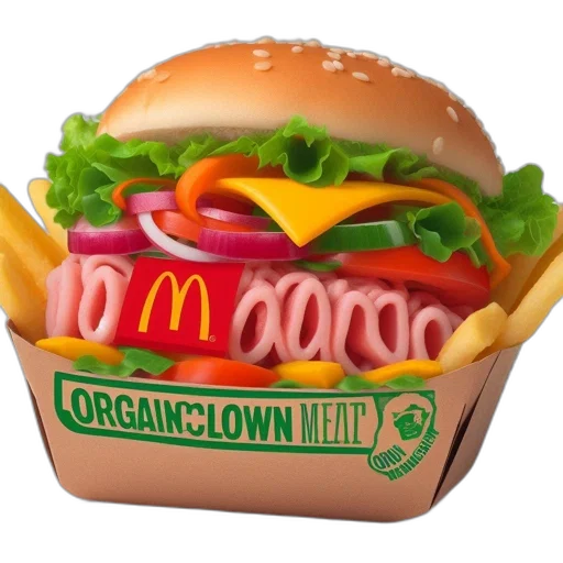food, crown, animal, photorealistic transparent PNG cut-out