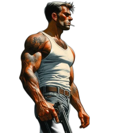 weapon, concept art, comic book art, photorealistic transparent PNG cut-out