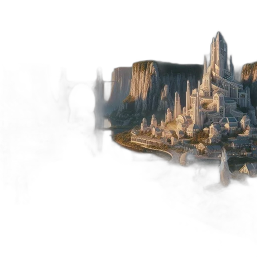 concept art, fantasy art, 3d render, photorealistic transparent PNG cut-out