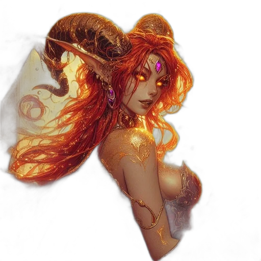 hair, mask, crown, fantasy art transparent PNG cut-out