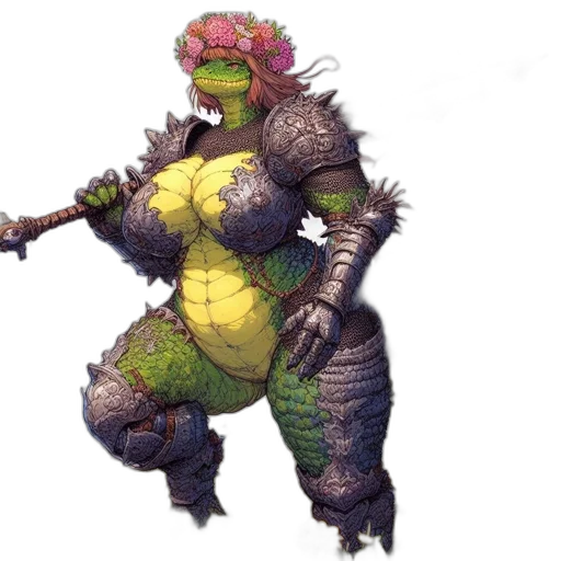 dragon, creature, staff, animal transparent PNG cut-out