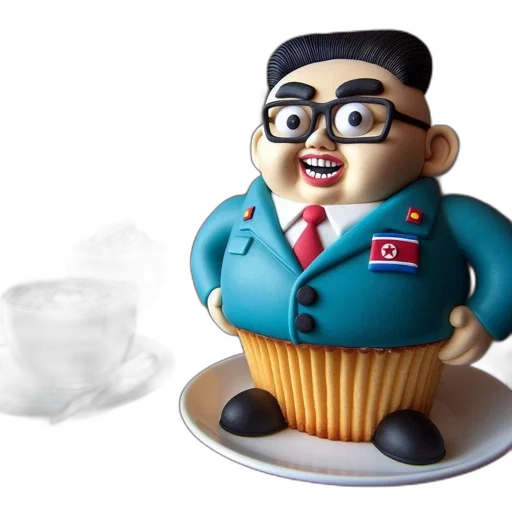 food, 3d render, cupcake, portraying transparent PNG cut-out