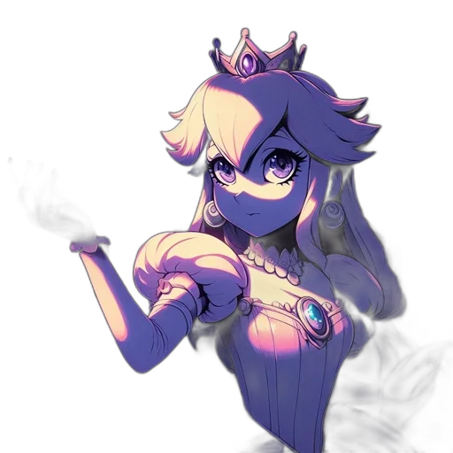 crown, dress, staff, dragon transparent PNG cut-out