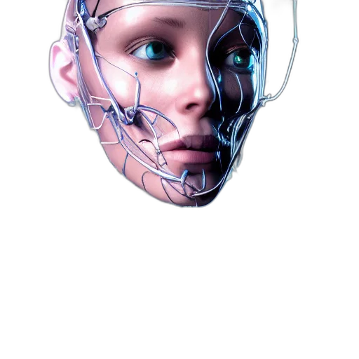 mask, robot, face, creature transparent PNG cut-out