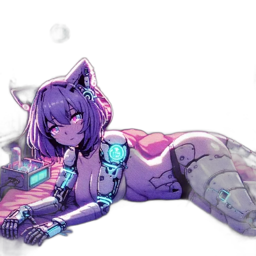 robot, weapon, staff, creature transparent PNG cut-out