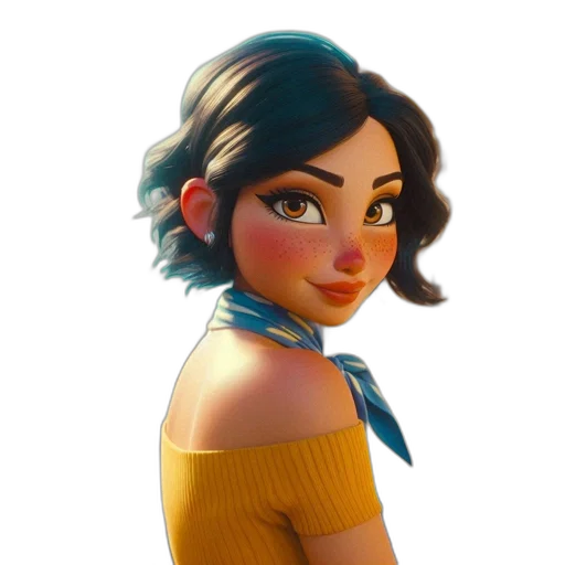 dress, face, staff, jewelry transparent PNG cut-out