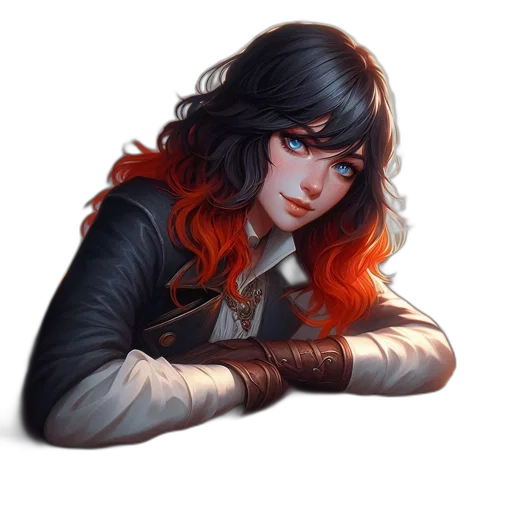 staff, jacket, sword, fantasy art transparent PNG cut-out