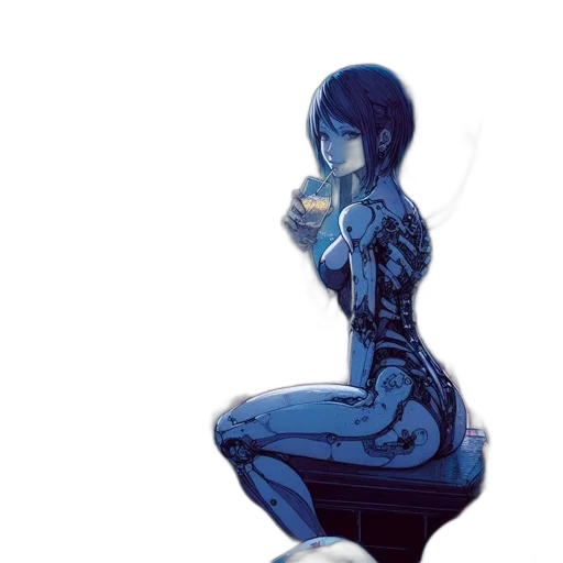 dress, robot, jacket, face transparent PNG cut-out