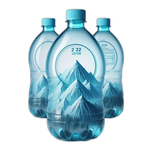 bottle, 3d render, photorealistic, concept art transparent PNG cut-out
