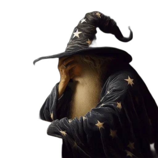 hat, mask, staff, dragon transparent PNG cut-out