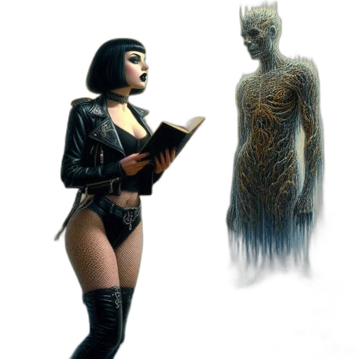 creature, dress, concept art, comic book art transparent PNG cut-out