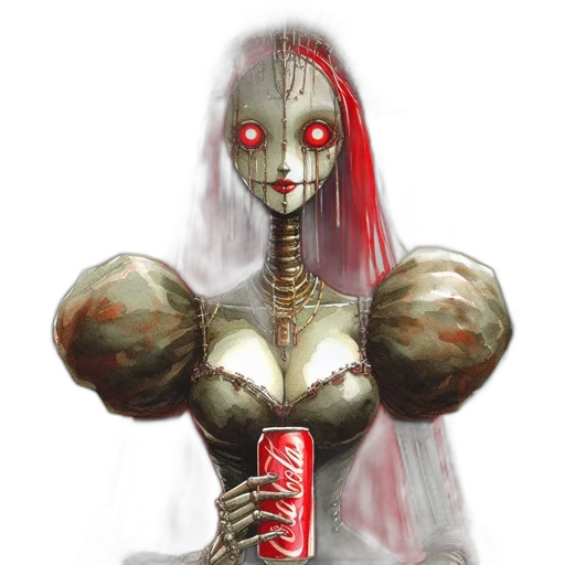 robot, bottle, weapon, creature transparent PNG cut-out