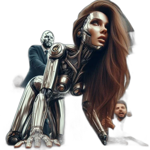 robot, weapon, concept art, fantasy art transparent PNG cut-out