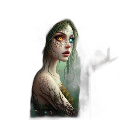 face, creature, mask, dress transparent PNG cut-out