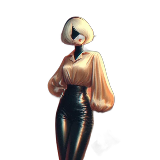 dress, jacket, robot, creature transparent PNG cut-out