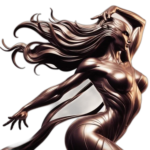 hair, dress, jewelry, comic book art transparent PNG cut-out