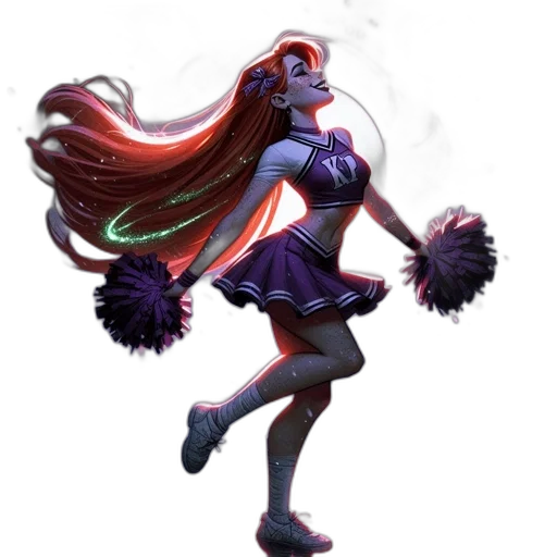 hair, dress, staff, concept art transparent PNG cut-out