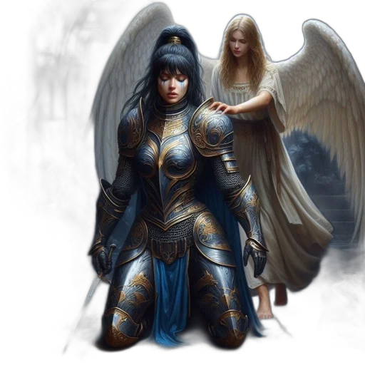 fantasy art, concept art, comic book art, photorealistic transparent PNG cut-out