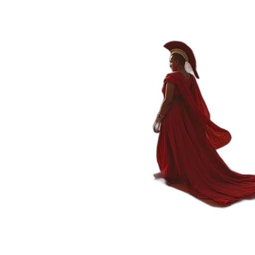 dress, crown, hat, staff transparent PNG cut-out