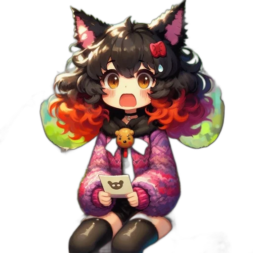 staff, creature, animal, dress transparent PNG cut-out