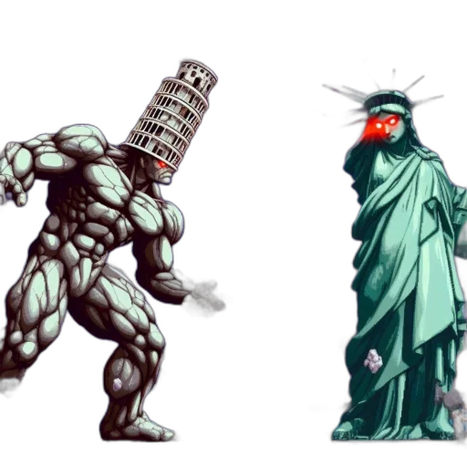 concept art, comic book art, pixel art, vaporwave transparent PNG cut-out