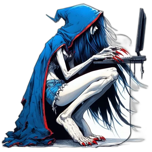 dress, weapon, mask, staff transparent PNG cut-out