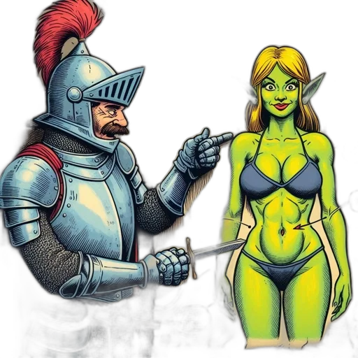 robot, comic book art, concept art, fantasy art transparent PNG cut-out