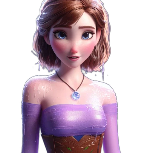 dress, jewelry, crown, face transparent PNG cut-out