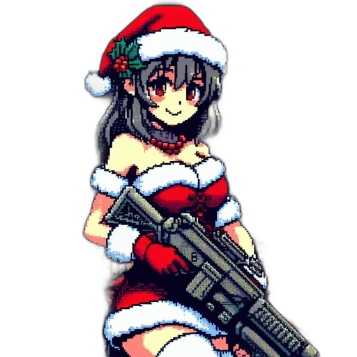 weapon, pixel art, anime, cyberpunk transparent PNG cut-out