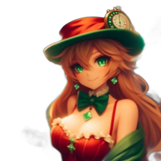 hat, crown, staff, dress transparent PNG cut-out