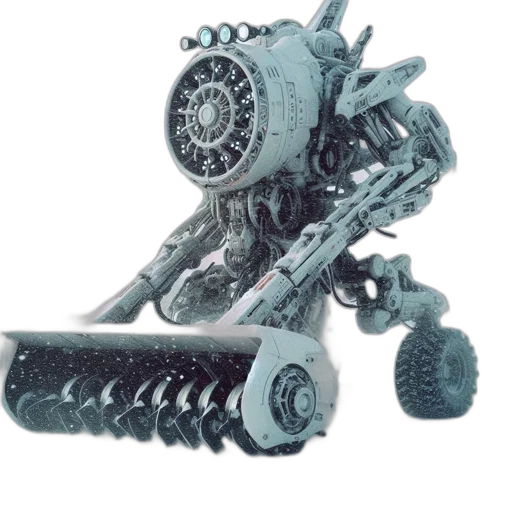 robot, weapon, car, concept art transparent PNG cut-out
