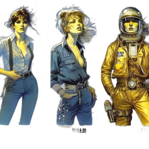 jacket, concept art, comic book art, cyberpunk transparent PNG cut-out