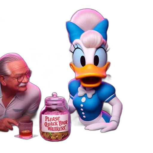 food, bottle, vaporwave, 3d render transparent PNG cut-out