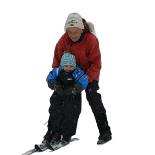 staff, snow, woman, red transparent PNG cut-out