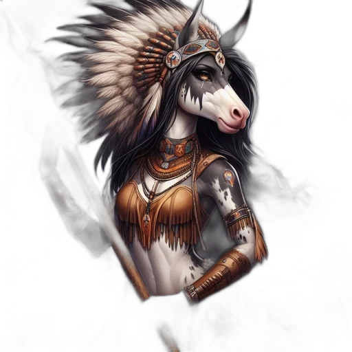 animal, dragon, staff, mask transparent PNG cut-out