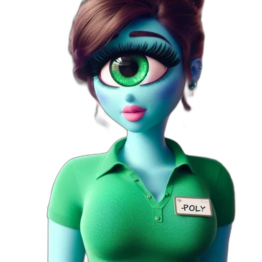 staff, robot, jewelry, 3d render transparent PNG cut-out