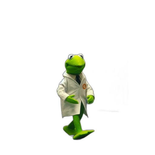 jacket, staff, robot, creature transparent PNG cut-out