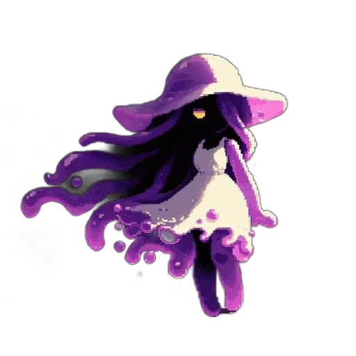 hat, creature, staff, hair transparent PNG cut-out