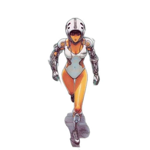 robot, concept art, 3d render, comic book art transparent PNG cut-out