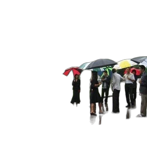 umbrella, staff, jacket, 3d render transparent PNG cut-out