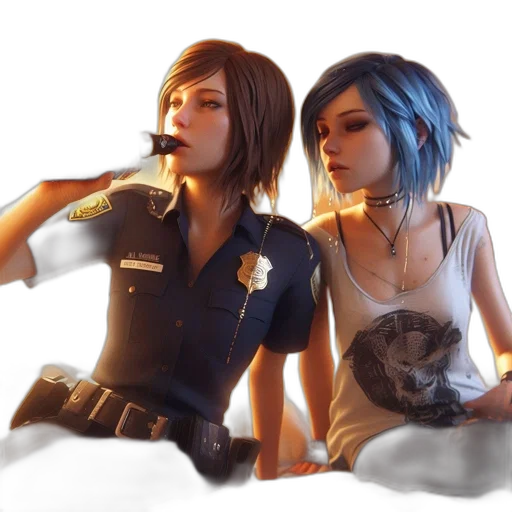 staff, concept art, cyberpunk, photorealistic transparent PNG cut-out