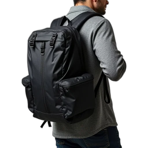 jacket, 3d render, waterproof, backpack transparent PNG cut-out