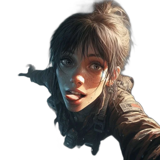 face, weapon, staff, dragon transparent PNG cut-out