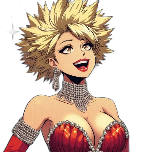 dress, crown, comic book art, cartoon transparent PNG cut-out