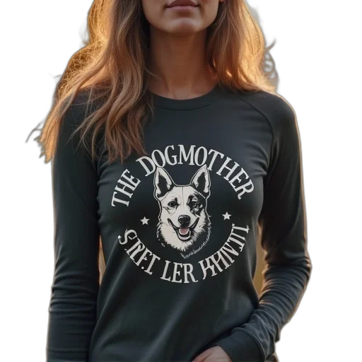monochrome, dogmother, logo, women transparent PNG cut-out