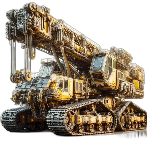 robot, weapon, car, concept art transparent PNG cut-out