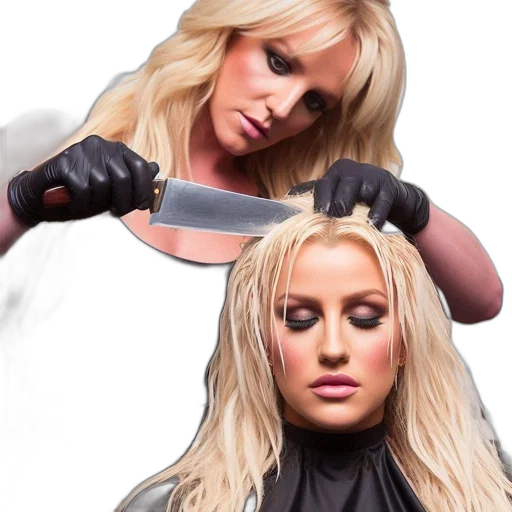 hair, staff, weapon, sword transparent PNG cut-out