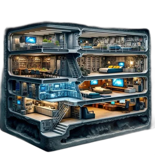building, furniture, robot, car transparent PNG cut-out