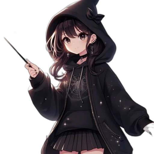 staff, jacket, hat, weapon transparent PNG cut-out