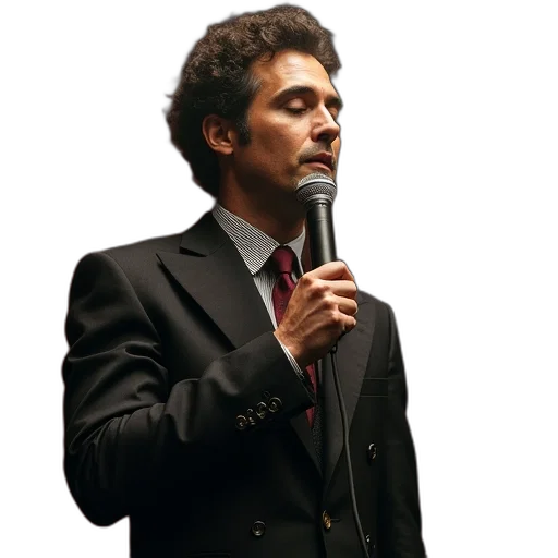 staff, jacket, face, comedian transparent PNG cut-out